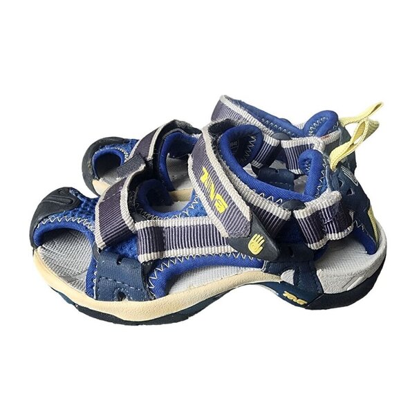 Teva Toachi Sandals Blue Little Kids Boys Size 10 - Picture 5 of 11